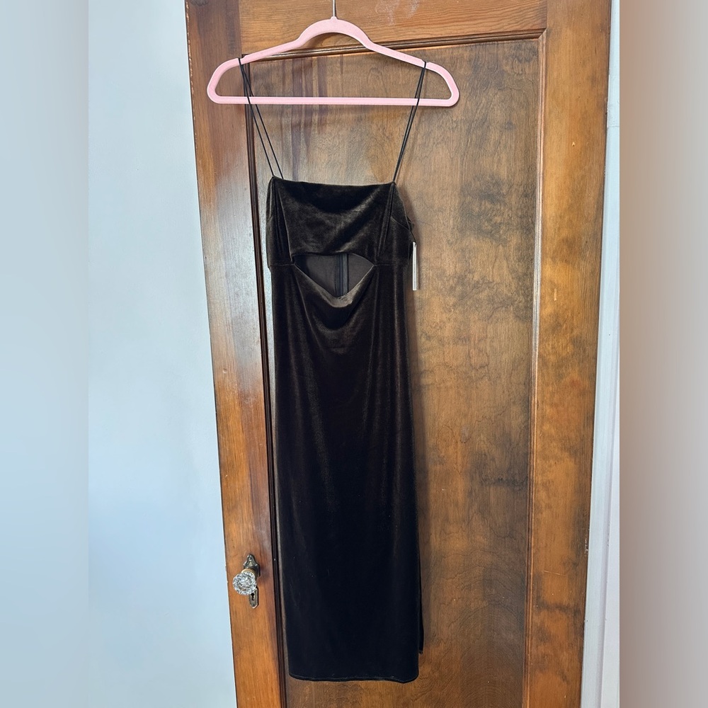 NWT: Olivaceous Velvet Bodycon Dress